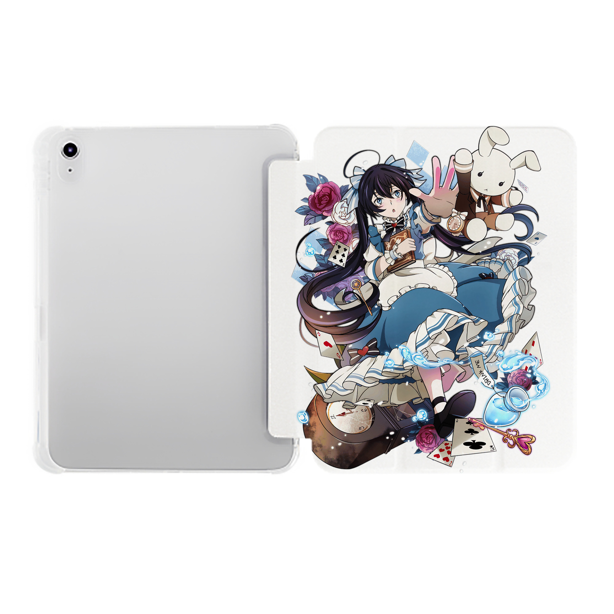 （画像用） 文豪ストレイドッグス Bungo Stray Dogs IPad ケース ペン収納付き 三つ折りスタンド PUレザー×シリコン 対応機種9.5/10.5/10.9インチ
